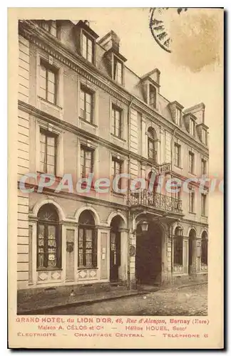 Cartes postales Bernay grand hotel du lion d'or