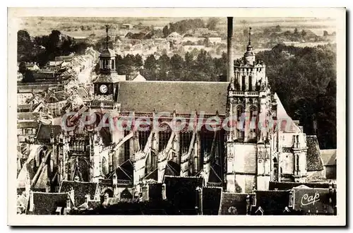 Cartes postales Gisors L'Eglise Vue Prise Du Chateau