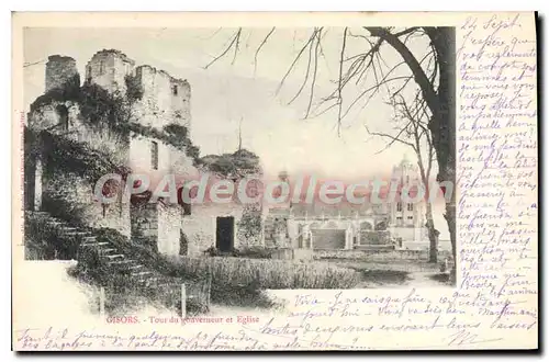 Ansichtskarte AK Gisors Tour Du Gouverneur Et Eglise