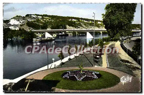 Cartes postales Vernon Le Pont Les Quais Et La Seine