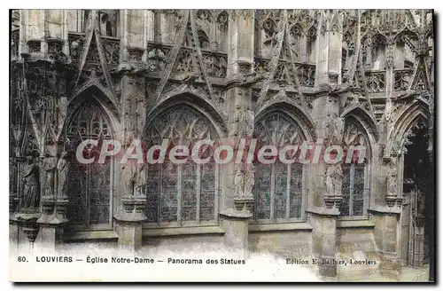 Ansichtskarte AK Louviers Eglise Notre Dame Panorma Des Statues