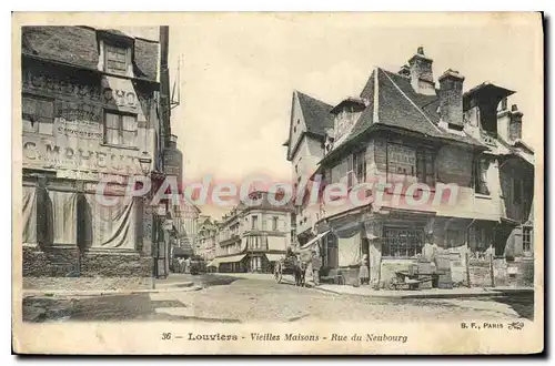 Ansichtskarte AK Louviers Vieilles Maisons Rue Du Neubourg