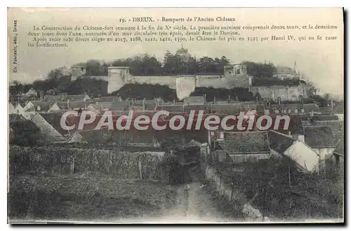 Cartes postales Dreux Remparts De I'Ancien Chateau