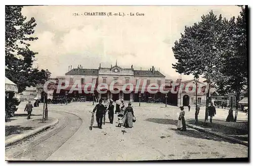 Cartes postales Chartres La Gare