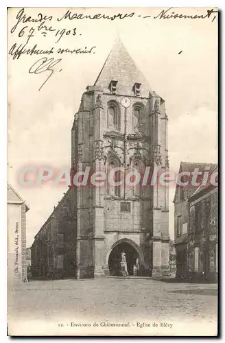 Ansichtskarte AK Environs De Chateauneuf Eglise De Blevy