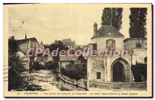 Ansichtskarte AK Chartres Vue Prise Du Pont De La Courtille