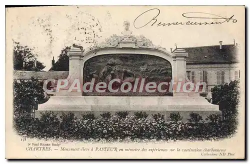 Ansichtskarte AK Chartres Monument Eleve A Pasteur