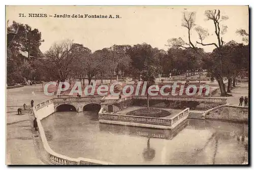 Cartes postales Nimes Jardin De La Fontaine