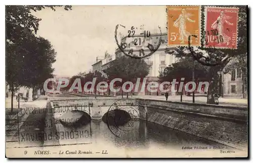 Cartes postales Nimes Le Canal Romain