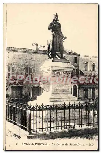 Cartes postales Aigues Mortes La Statue De Saint Louis