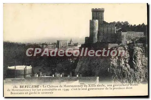 Cartes postales Beaucaire Le Chateau De Montmorency Du