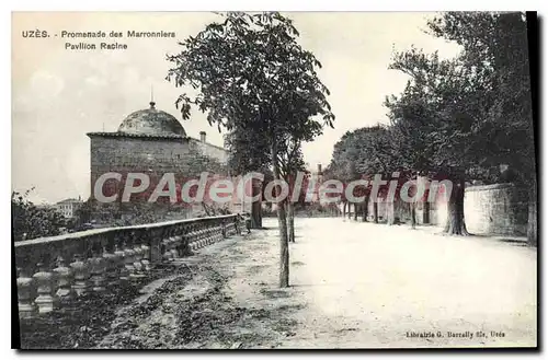 Cartes postales Uzes Promenade Des Marronniers pavillon Racine