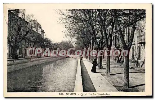 Cartes postales Nimes Quai De La Fontaine