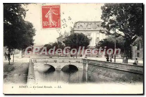 Cartes postales Nimes Le Canal Romain