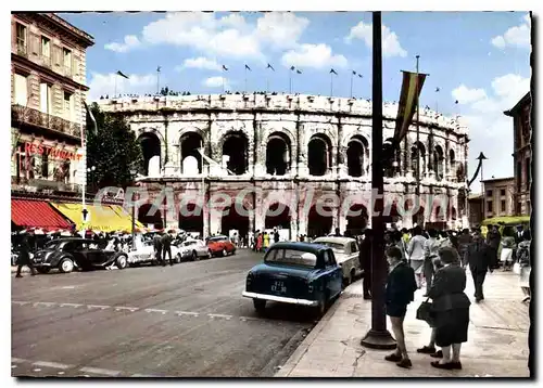 Moderne Karte Nimes Les Arenes A I'Occasion D'Une Corrida