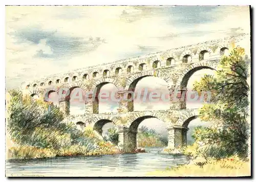 Cartes postales moderne Nimes Le Pont Du Gard