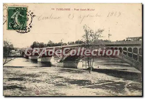 Ansichtskarte AK Toulouse Pont Saint Michel