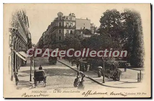 Cartes postales Toulouse La Rue Alsace Lorraine