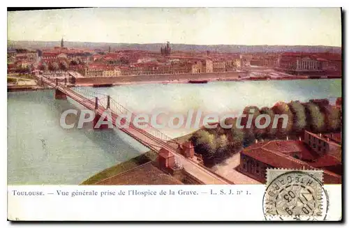 Cartes postales Toulouse Vue Generale Prise De I'Hospice De La Grave