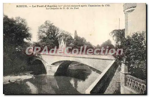 Cartes postales Rieux Le Pont D'Auriac Restaure Apres I'Inondation