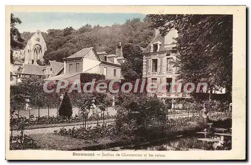 Cartes postales Beaumont Jardins De Chantereine Et Les Ruines