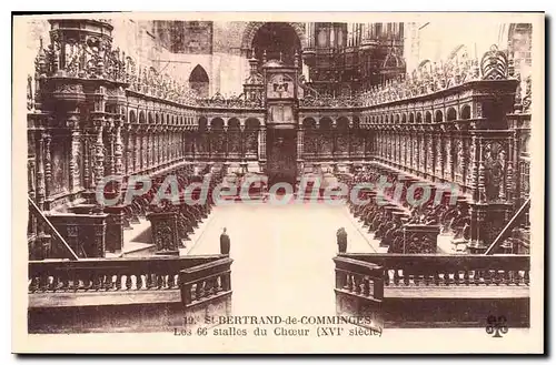 Cartes postales St Bertrand De Comminges 66 stalles