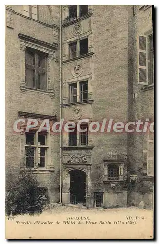 Cartes postales Toulouse Tourelle D'Escalier De I'Hotel Du Vieux Raisin