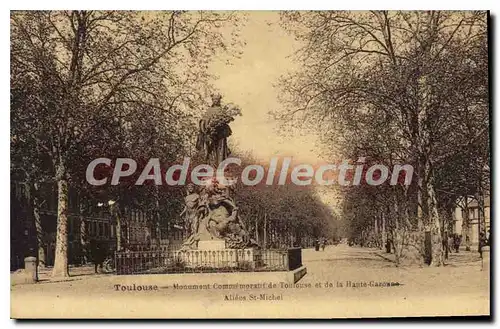 Cartes postales Toulouse Monument Comm�moratif All�es St Michel