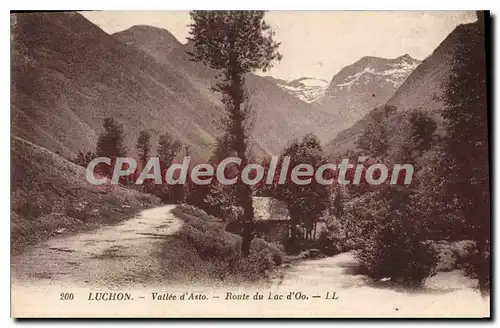 Cartes postales Luchon Vallee D'Asto Route Du Lac D'Oo