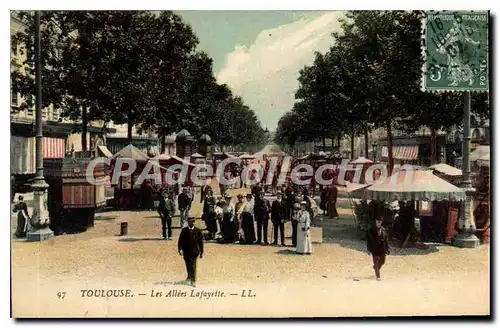 Cartes postales Toulouse Les Allees Lafayette