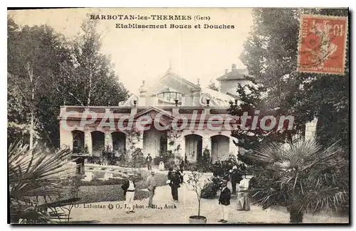Cartes postales Barbotan Les Thermes Etablissement Boues Et Douches