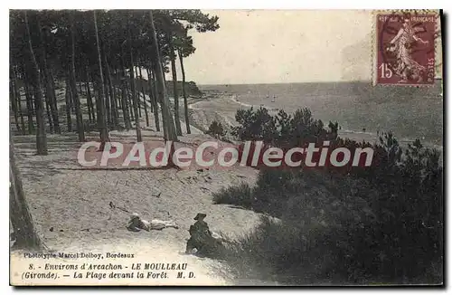 Cartes postales Arcachon Le Moulleau La Plage Devant La Foret