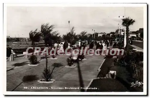 Ansichtskarte AK Arcachon Nouveau Boulevard Promenade