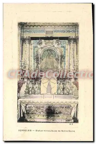 Cartes postales Verdelais Statue Miraculeuse De Notre Dame