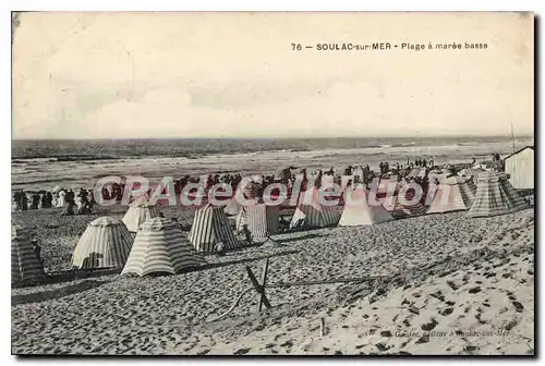 Cartes postales Soulac Sur Mer Plage A Maree Basse