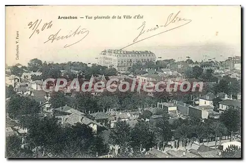 Ansichtskarte AK Arcachon Vue Generale De La Ville D'Ete