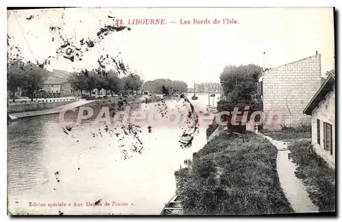 Ansichtskarte AK Libourne Les Bords De I'Isle