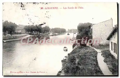 Ansichtskarte AK Libourne Les Bords De I'Isle