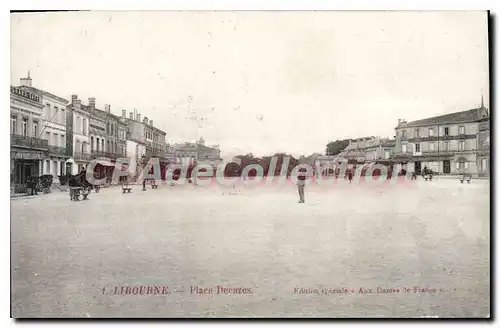 Cartes postales Libourne Place Becazes