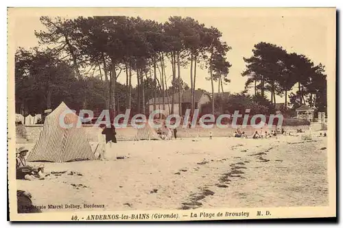 Cartes postales Andernos Les Bains La Plage De Broustey