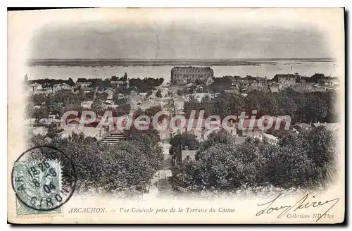 Cartes postales Arcachon Vue Generale Prise De La Terrasse Du Casino