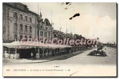 Cartes postales Arcachon Le Casino Et La Nouvelle Promenade