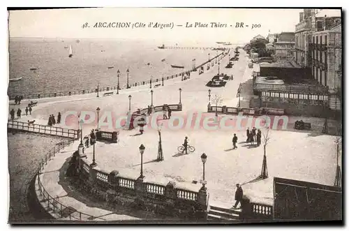 Cartes postales Arcachon La Place Thiers