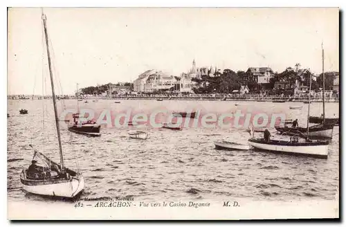 Ansichtskarte AK Arcachon Vue Vers Le Casino Deganne