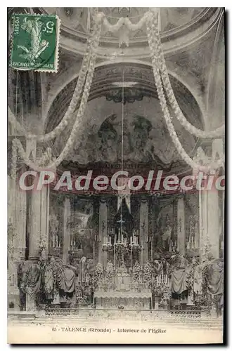 Cartes postales Talence Interieur De I'Eglise