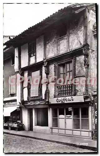 Ansichtskarte AK Ste Foy La Grande Vieilles Maisons Bois Aculpte