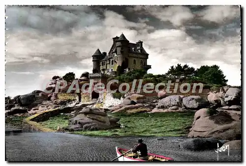 Cartes postales moderne Ploumanach En Perros Guirec ch�teau de Costaeres