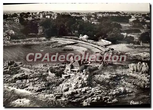 Cartes postales moderne Ile De Brehat Vue Aerienne La Plage Du Guersido