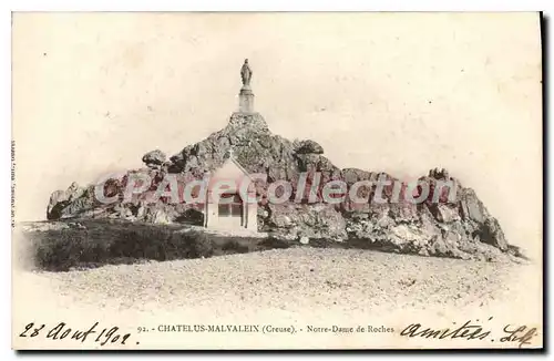 Ansichtskarte AK Chatelus Malvaleix Notre Dame De Roches