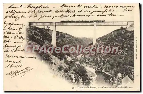Cartes postales Viaduc De La Tardes Pres Chambon Sur Voueize